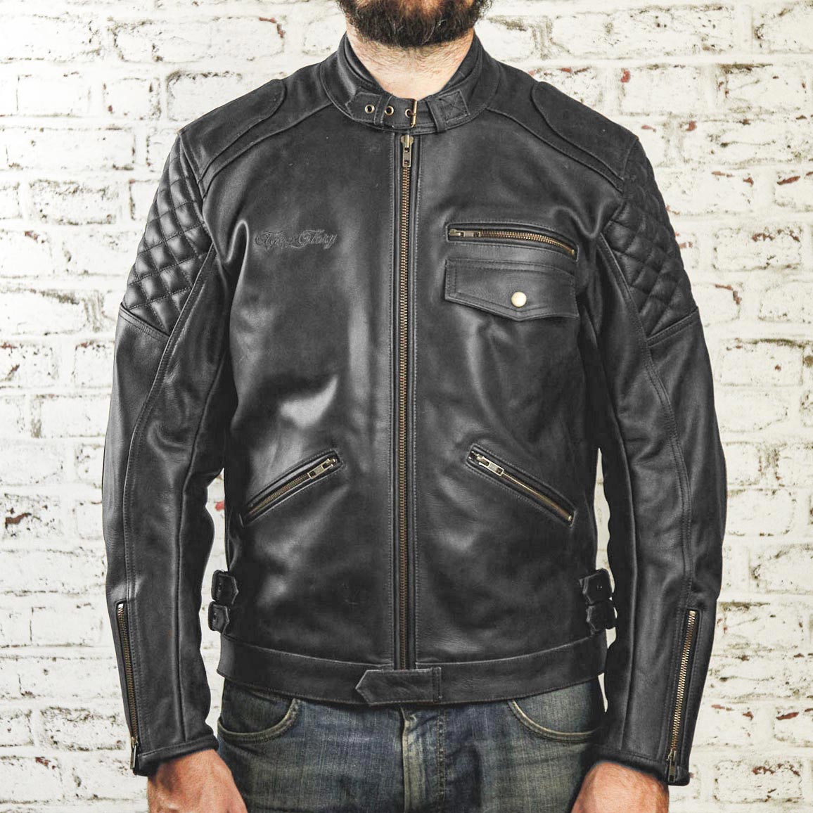 13 Best Buff eagle leather jacket review Biker Jacket