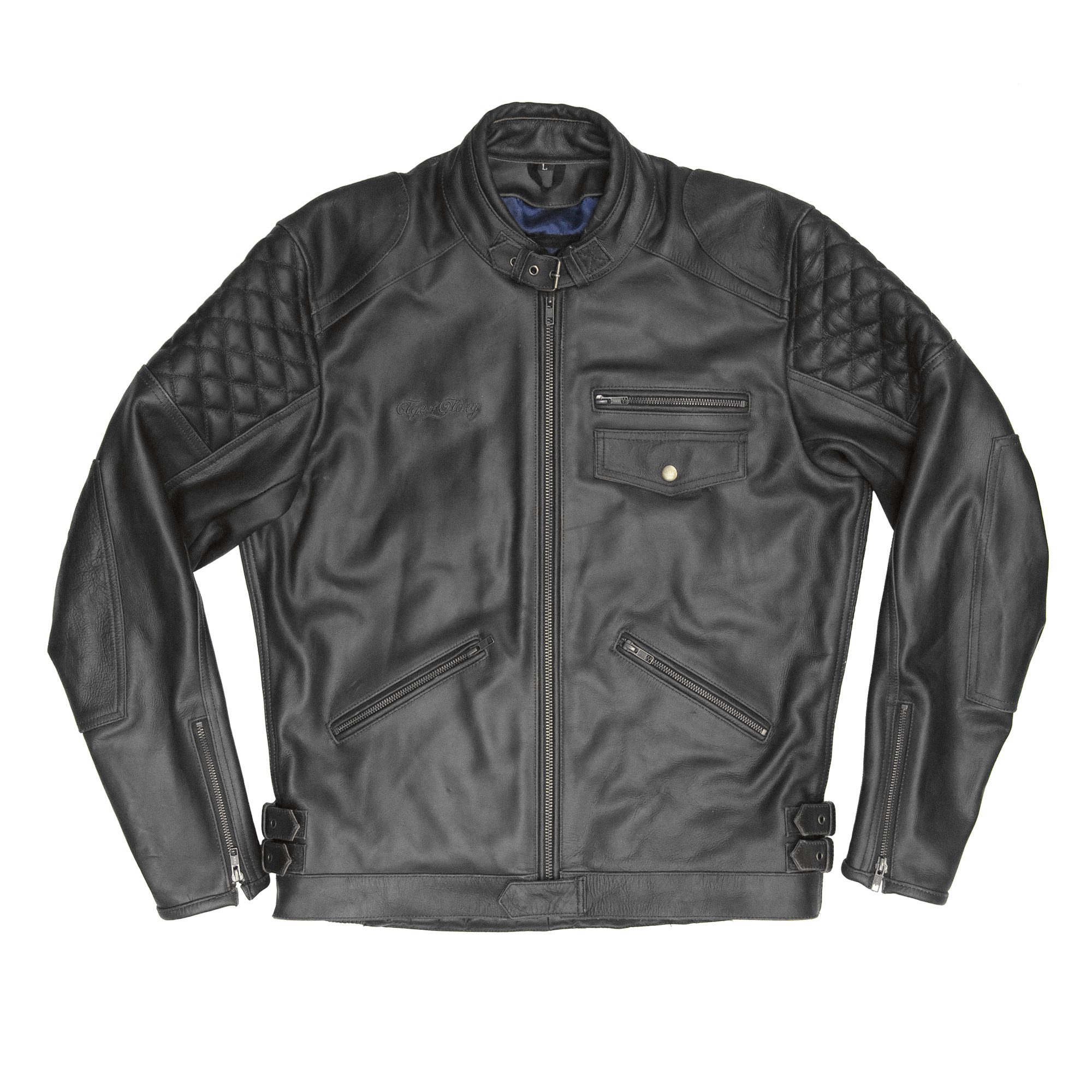Kingpin Leather Motorcycle Jacket In Used Black Age Of Glory