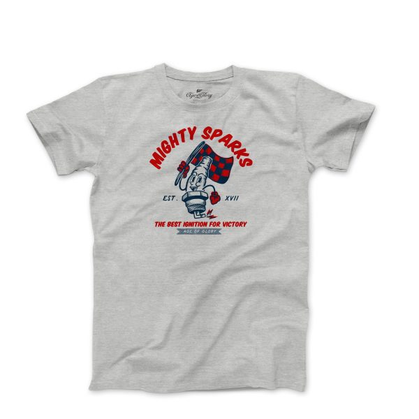 Mighty Sparks Tee Heather Grey - Age of 