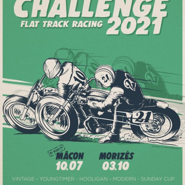 Flat Track Challenge Poster